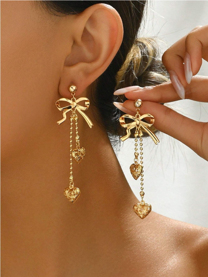 2pc bow design earrings