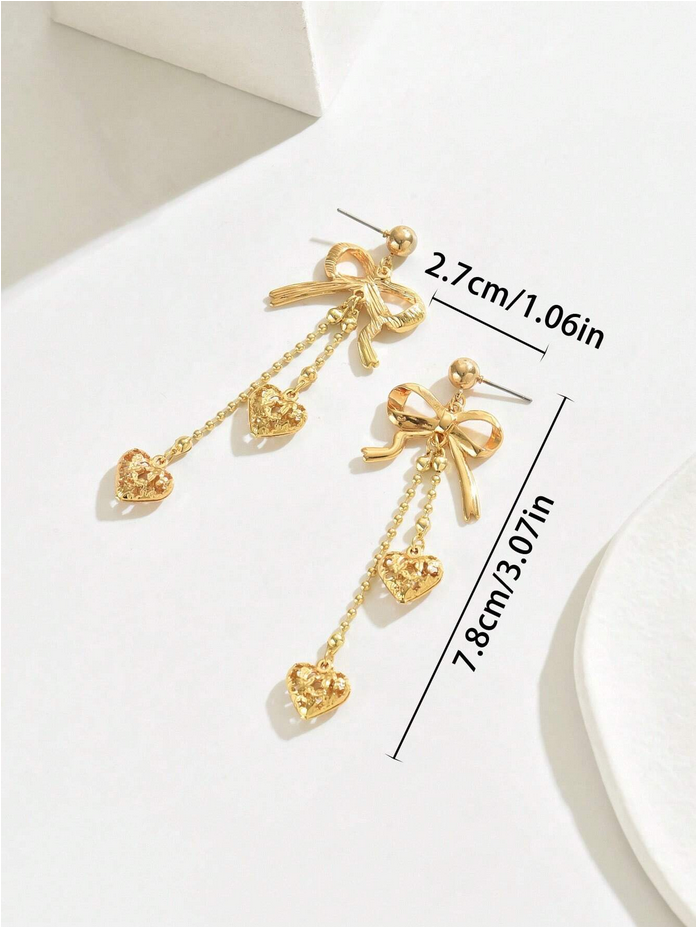 2pc bow design earrings