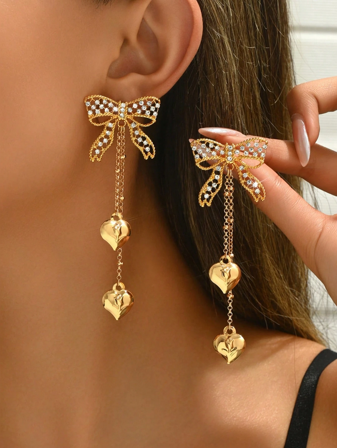 2pc bow design earrings