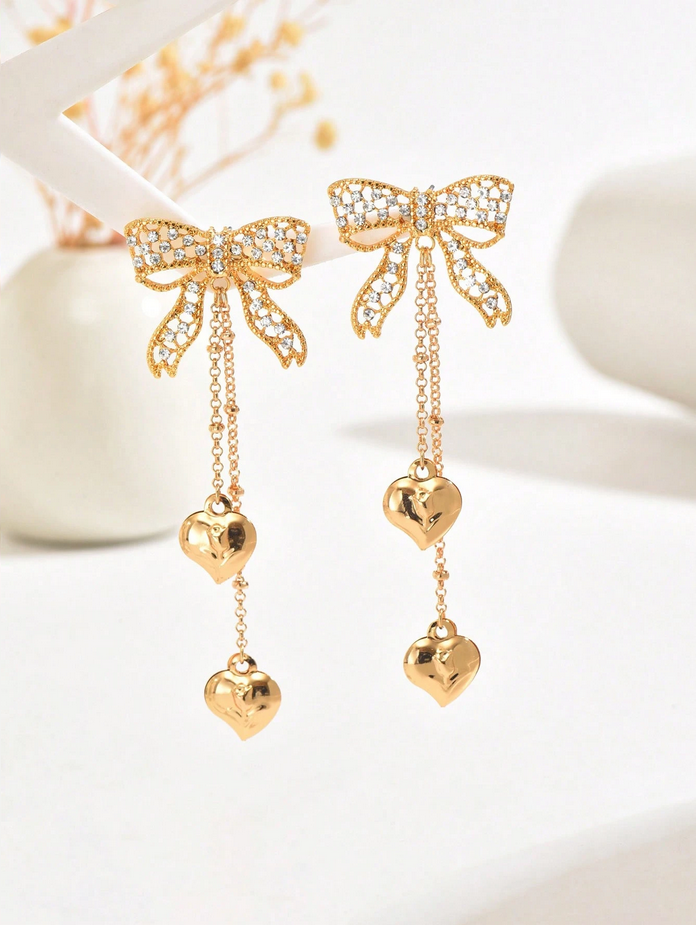 2pc bow design earrings